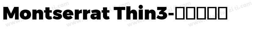 Montserrat Thin3字体转换